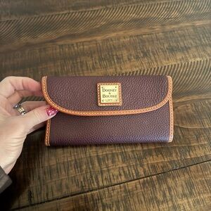 Dooney & Bourke Women's wine colored Leather Wallet